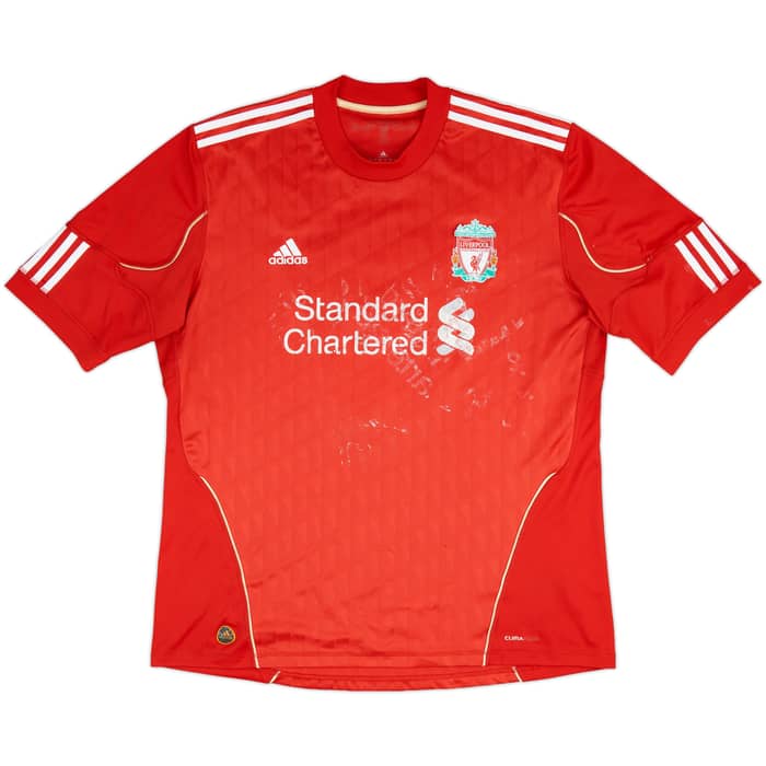 2010-12 Liverpool Home Shirt Gerrard #8 - 4/10 - (XL)