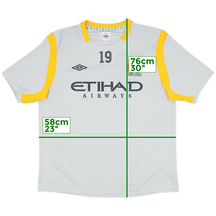2010-11 Manchester City Player Issue Umbro Training Shirt #19 (Lescott) - 7/10 - (XL)