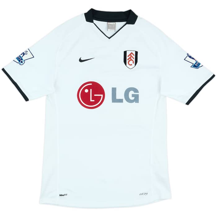 2008-09 Fulham Match Issue Home Shirt John #17