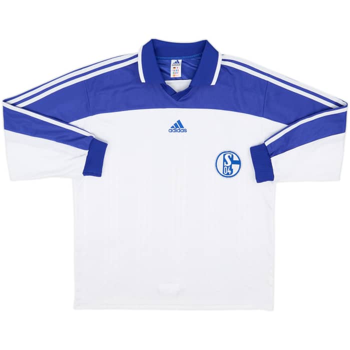 2000-01 adidas Template L/S Shirt (Schalke) - 8/10 - (L)