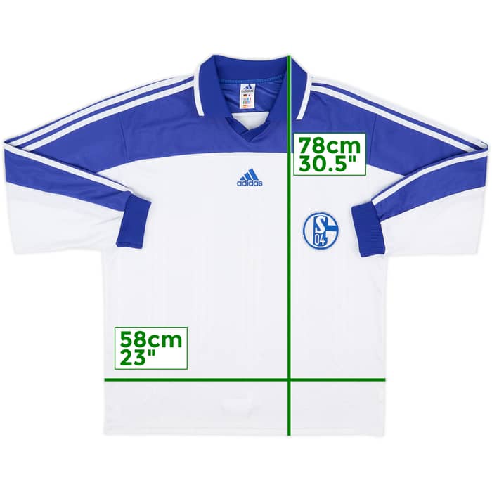 2000-01 adidas Template L/S Shirt (Schalke) - 8/10 - (L)