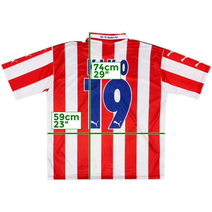 1997-98 Atletico Madrid Puma Graphic Shirt Kiko #19 - 8/10 - (L)