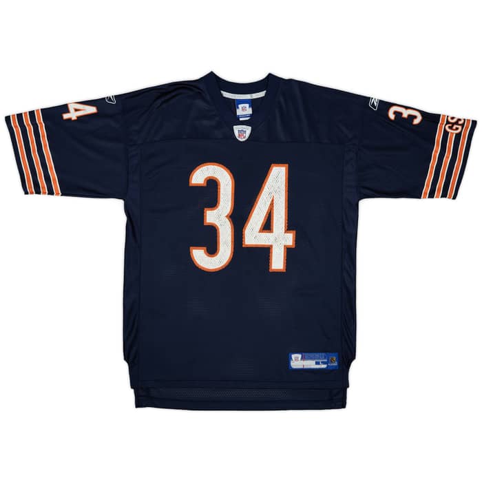 2005-06 Chicago Bears Payton #34 Reebok On Field Home Jersey - 6/10 - (L)