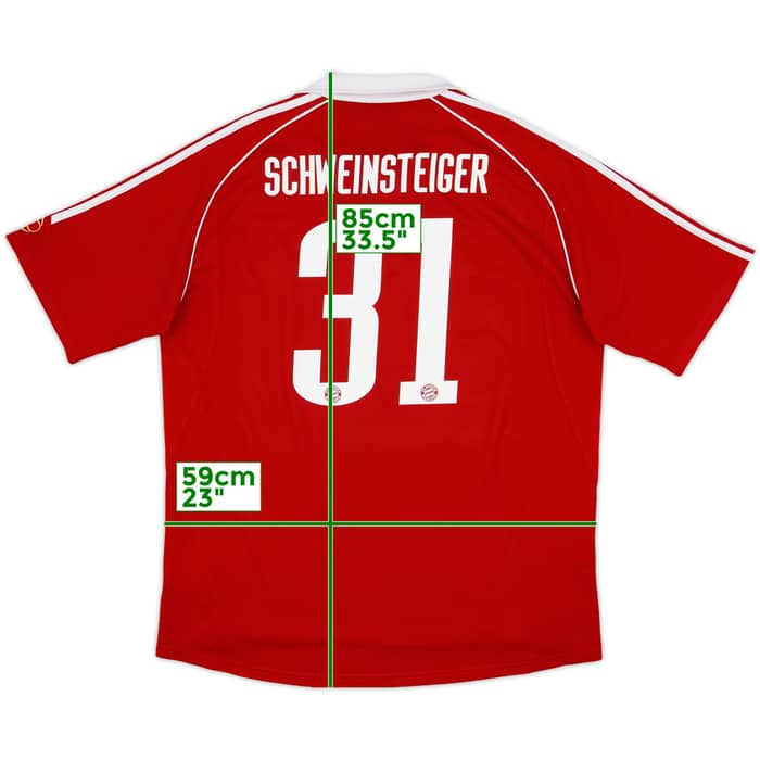 2006-07 Bayern Munich Player Issue Home Shirt Schweinsteiger #31 - 8/10 - (XL)