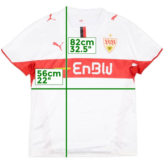 2008-09 Stuttgart Player Issue Home Shirt - 4/10 - (XL)
