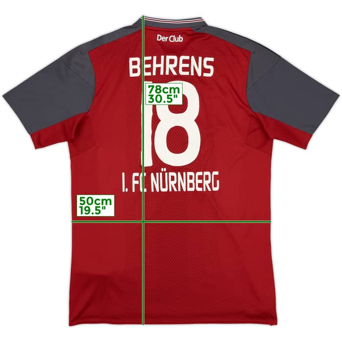 2017-18 Nurnberg Home Shirt Behrens #18 - 4/10 - (L)