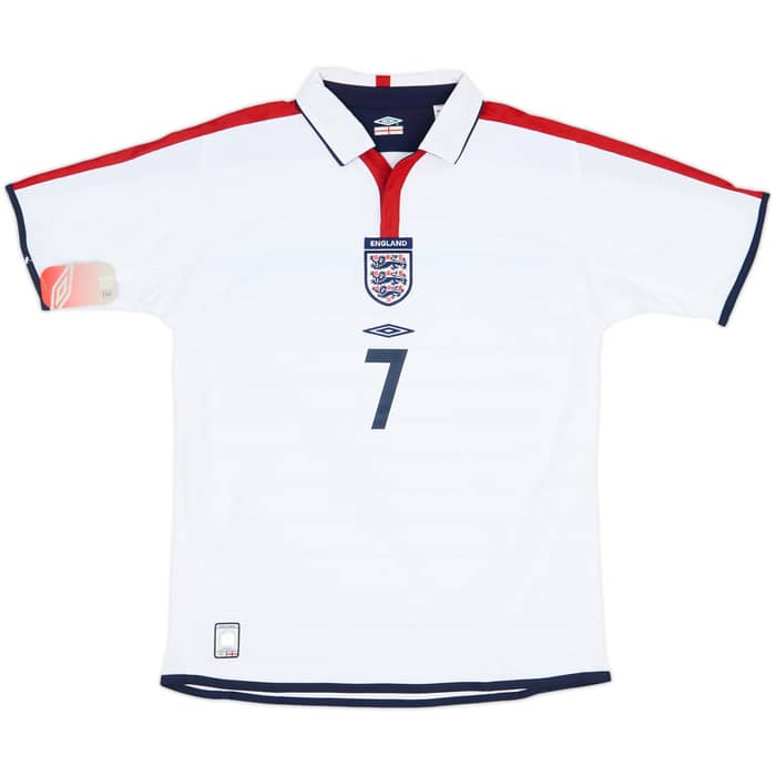 2003-05 England Home Shirt Beckham #7 (M)