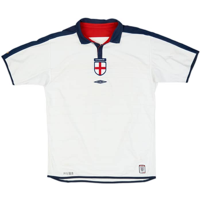 2003-05 England Home Shirt Beckham #7 - 5/10 - (L)