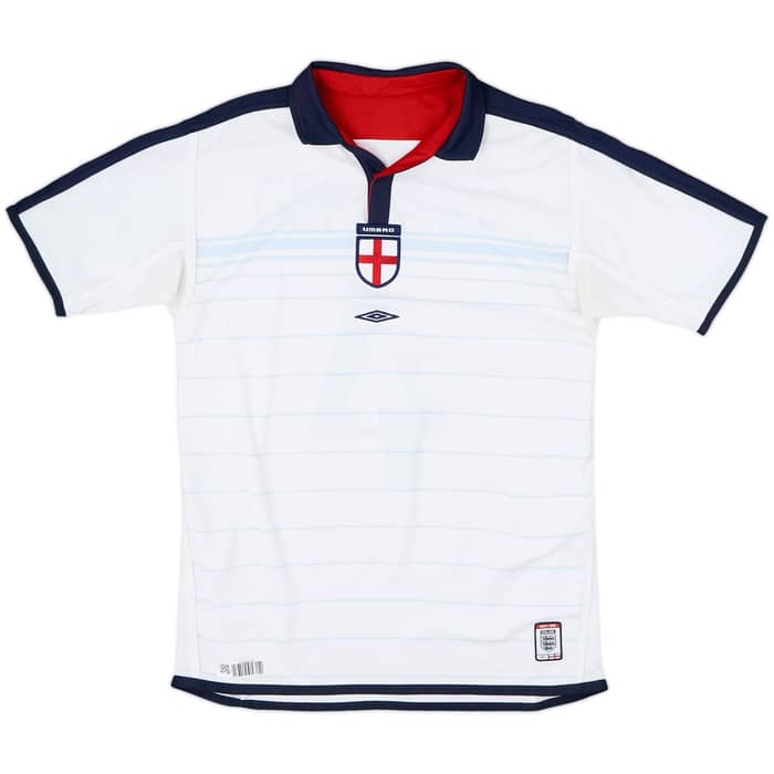 2003-05 England Home Shirt Gerrard #4 - 7/10 - (XL.Boys)