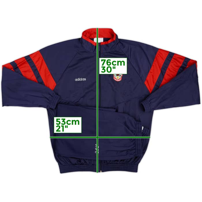 1992-94 Arsenal adidas Tracksuit - 8/10 - (L)