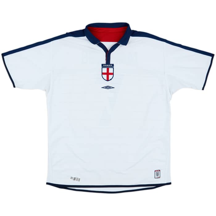 2003-05 England Home Shirt Beckham #7 - 5/10 - (XXL)