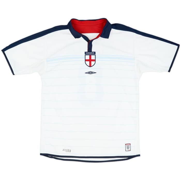 2003-05 England Home Shirt Scholes #8 - 7/10 - (L)