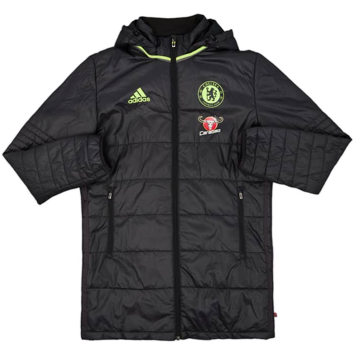 2016-17 Chelsea adidas Padded Bench Coat - 7/10 - (M)