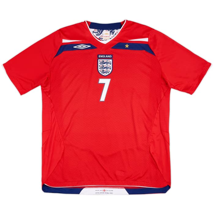 2008-10 England Maillot Extérieur Beckham #7