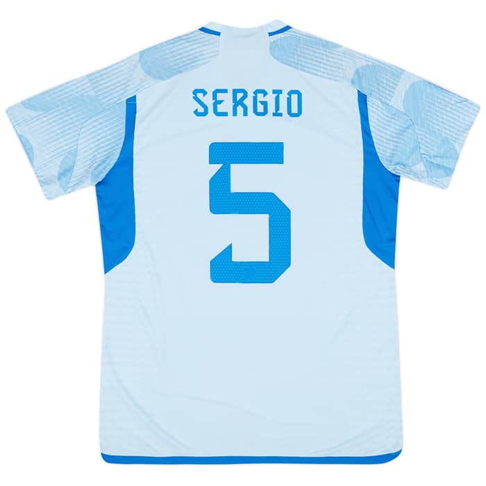 2022-23 Spain Authentic Away Shirt Sergio #5
