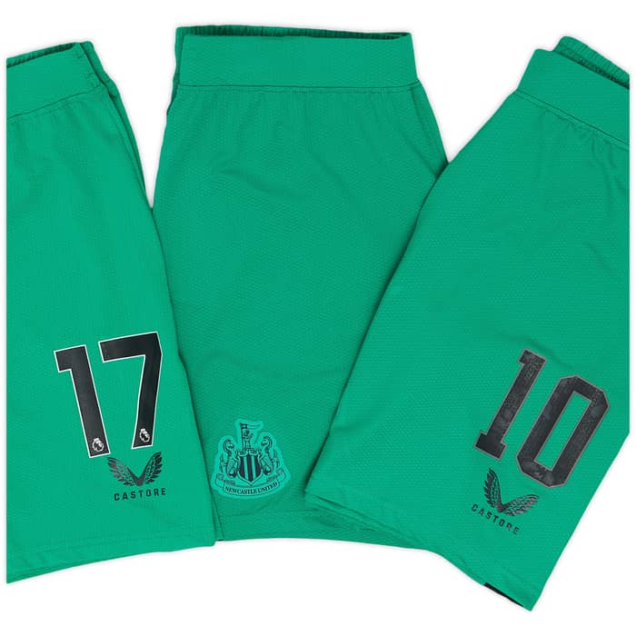 2023-24 Newcastle Player Issue Away Shorts # - 3/10