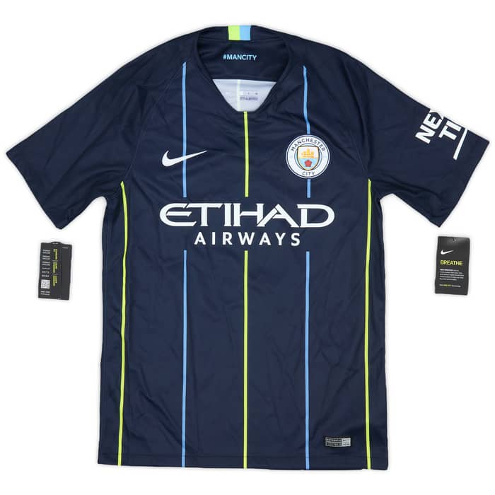 2018-19 Manchester City Away Shirt Kompany #4 (S)