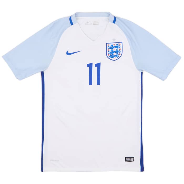 2016-17 England Home Shirt Vardy #11 - 7/10 - (S)