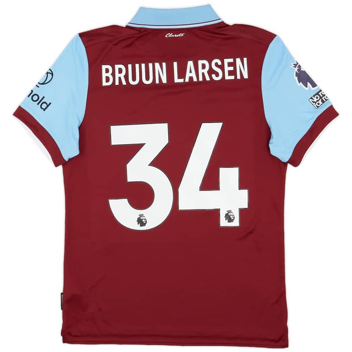 2023-24 Burnley Match Issue Home Shirt Bruun Larsen #34