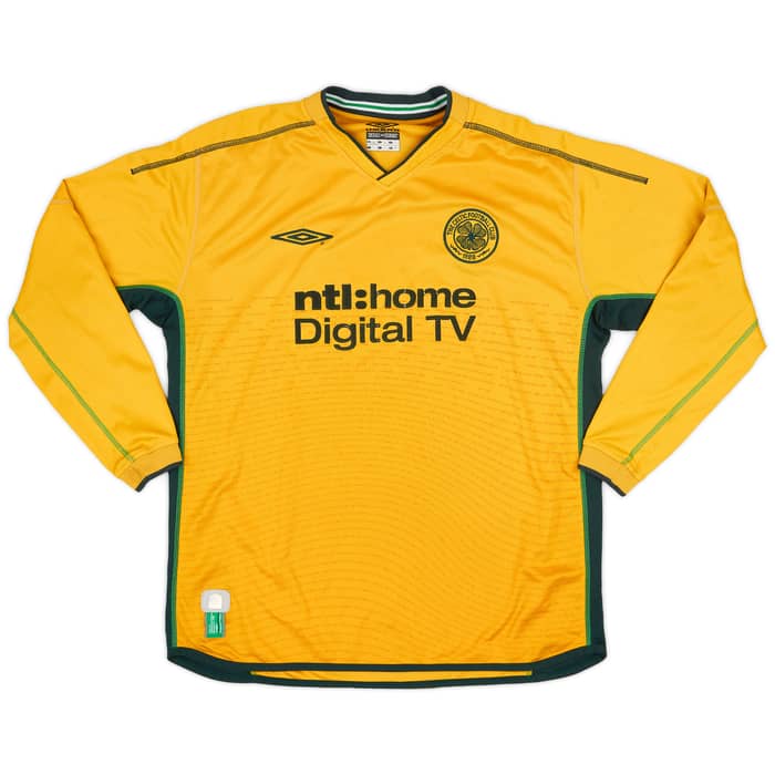 2002-03 Celtic Away L/S Shirt Petrov #19 - 6/10 - (L)
