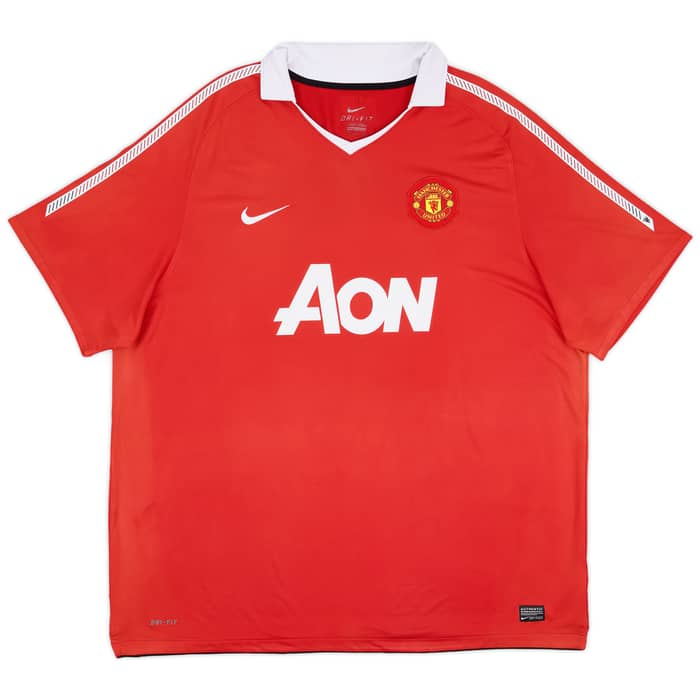 2010-11 Manchester United Home Shirt Evra #3 - 5/10 - (4XL)