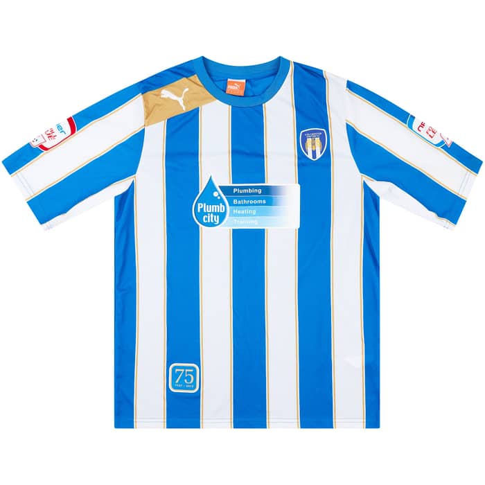 2012-13 Colchester United Match Issue Home Shirt Thompson #40