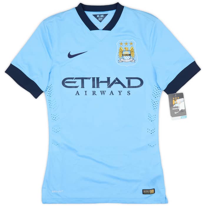 2014-15 Manchester City Authentic Home Shirt Kompany #4 (S)