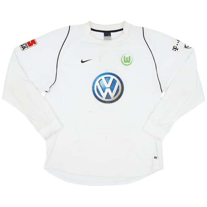 2006-07 Wolfsburg Match Issue Away Shirt Madlung #4