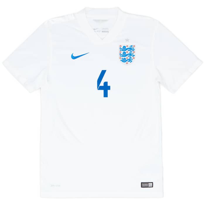 2014-15 England Home Shirt Gerrard #4 - 9/10 - (S)