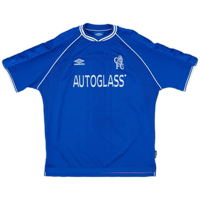 1999-01 Chelsea Home Shirt Zola #25 - 9/10 - (XXL)