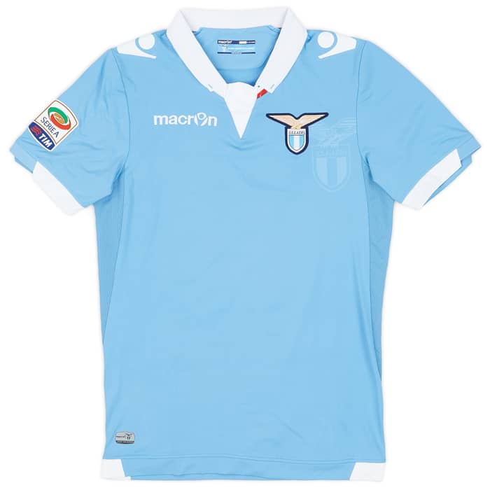 2014-15 Lazio Match Issue Home Shirt Radu #26