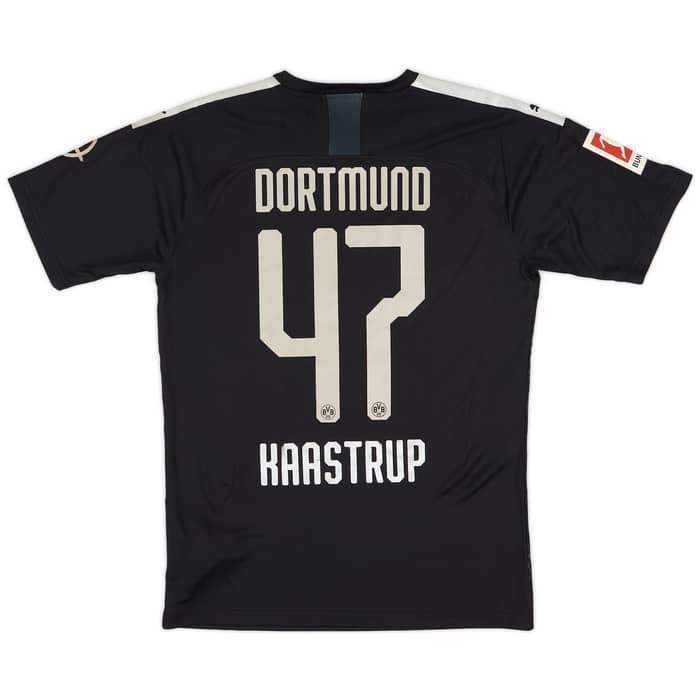 2019-20 Borussia Dortmund Match Issue Away Shirt Kaastrup #47