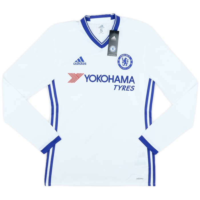 2016-17 Chelsea Player Issue Third L/S Shirt Fabregas #4 (S/M)