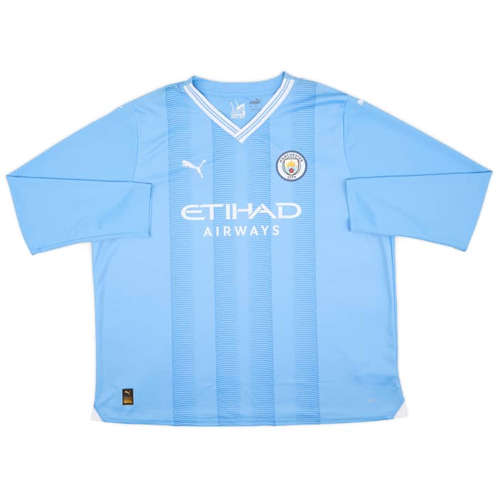 2023-24 Manchester City Home L/S Shirt Haaland #9 (3XL)