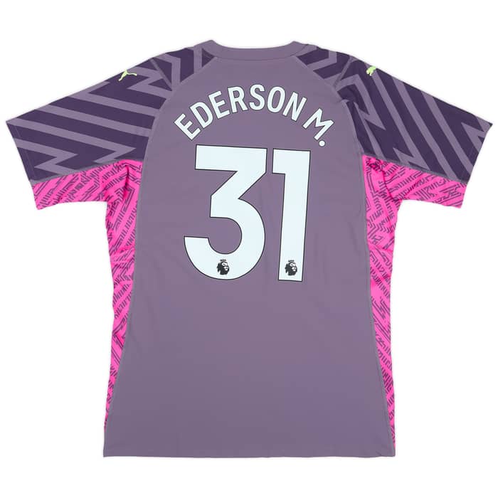 2023-24 Manchester City Player Issue GK S/S Shirt Ederson #31 (XL)