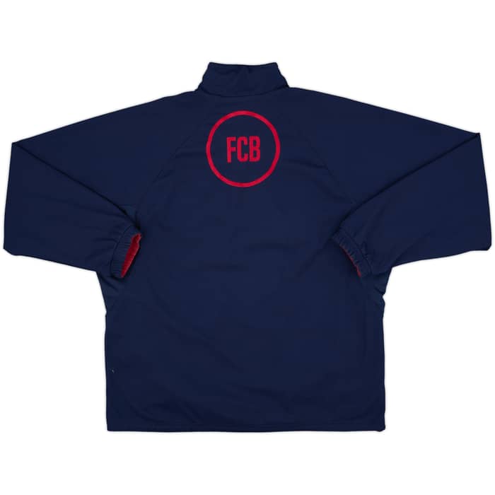 2000-01 Barcelona Nike Reversible 1/2 Zip Track Jacket - 7/10 - (S)