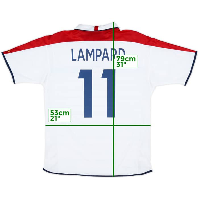2003-05 England Home Shirt Lampard #11 - 10/10 - (L)