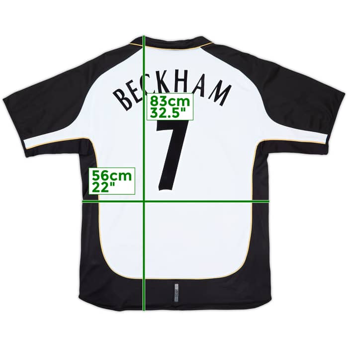 2001-02 Manchester United Centenario Camiseta de visitante/tercera Beckham #7 - 5/10 - (XL)