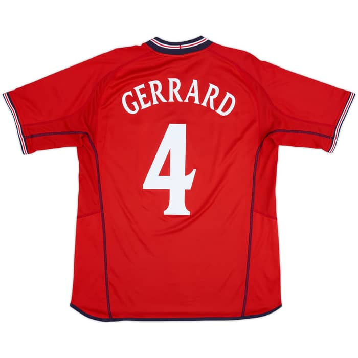 2002-04 England Away Shirt Gerrard #4 - 6/10 - (XL)