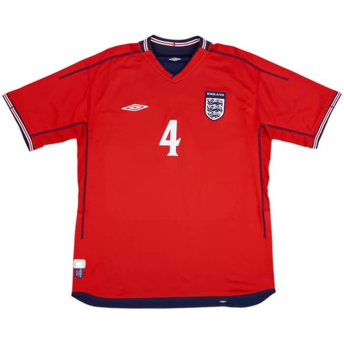 2002-04 England Away Shirt Gerrard #4 - 6/10 - (XL)