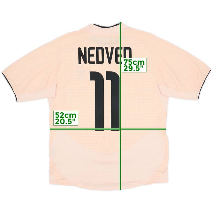 2003-04 Juventus Away Shirt Nedved #11 - 6/10 - (M)