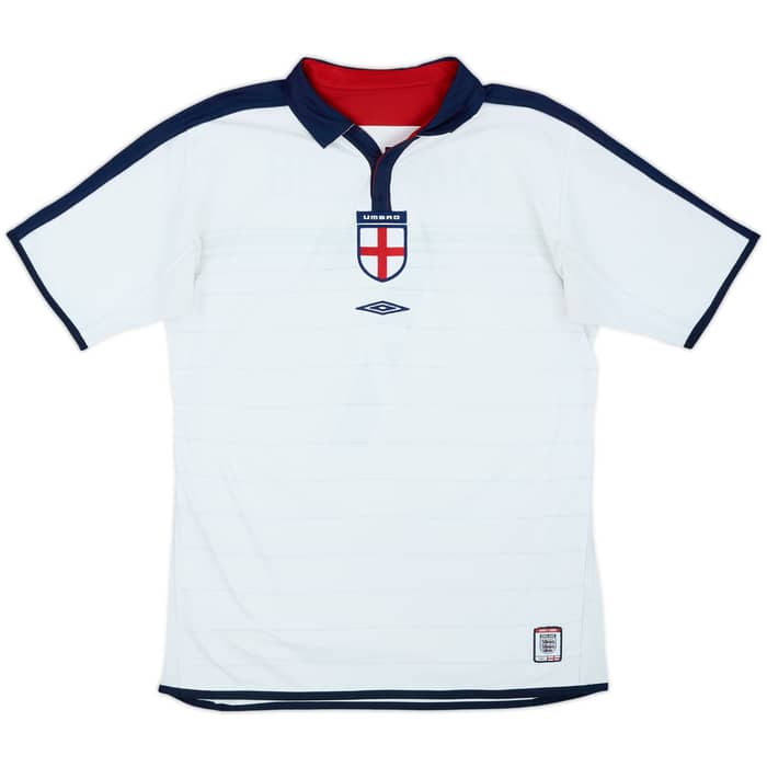 2003-05 England Home Shirt Beckham #7 - 6/10 - (M)
