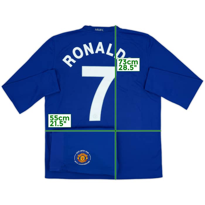 2008-09 Manchester United Third L/S Shirt & Shorts Ronaldo #7 - 5/10 - (L)