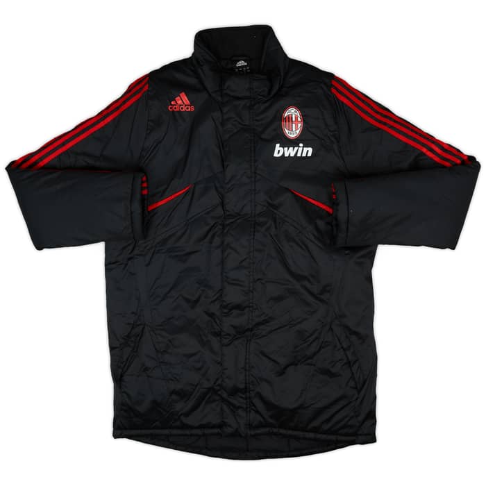 2009-10 AC Milan adidas Padded Bench Coat - 9/10 - (L)