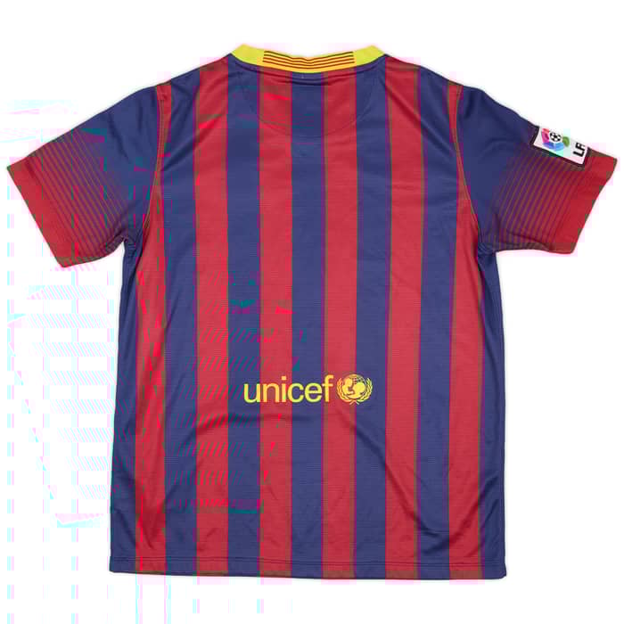 2013-14 Barcelona Home Shirt - 8/10 - (XL.Boys)