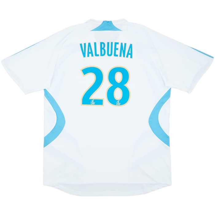 2007-08 Olympique Marseille Home Shirt Valbuena #28 - 7/10 - (XXL)