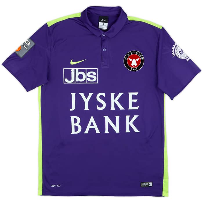2016-17 FC Midtjylland Match Issue Signed Away Shirt David #42