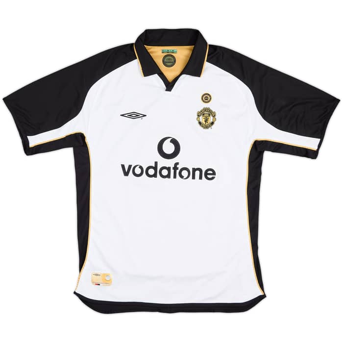 2001-02 Manchester United Centenary Away/Third Shirt Beckham #7 - 8/10 - (L)