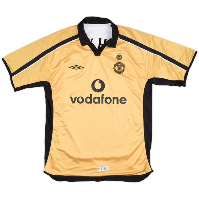 2001-02 Manchester United Centenary Away/Third Shirt Beckham #7 - 8/10 - (L)