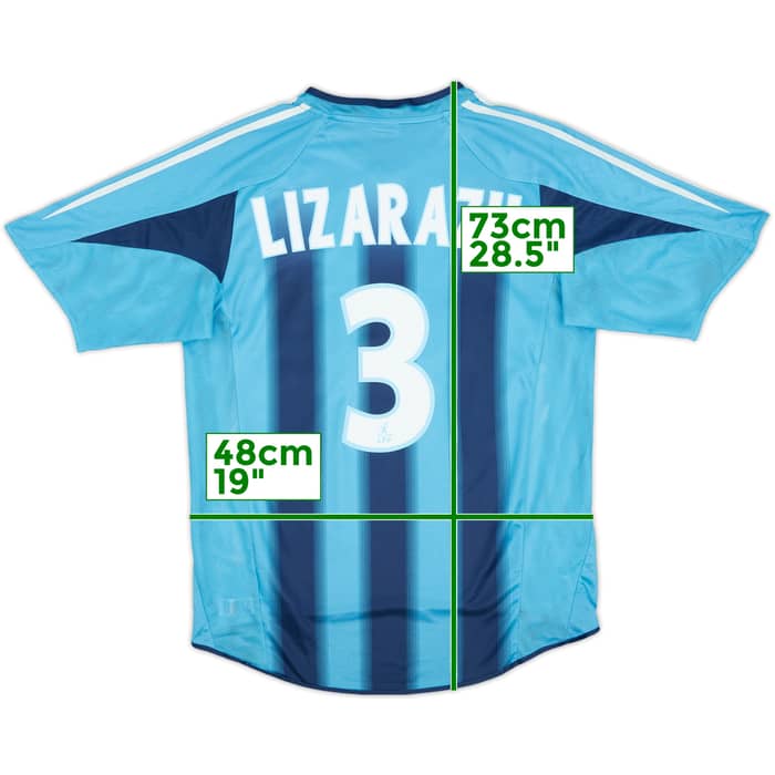 2004-05 Olympique Marseille Away Shirt Lizarazu #3 - 6/10 - (S)